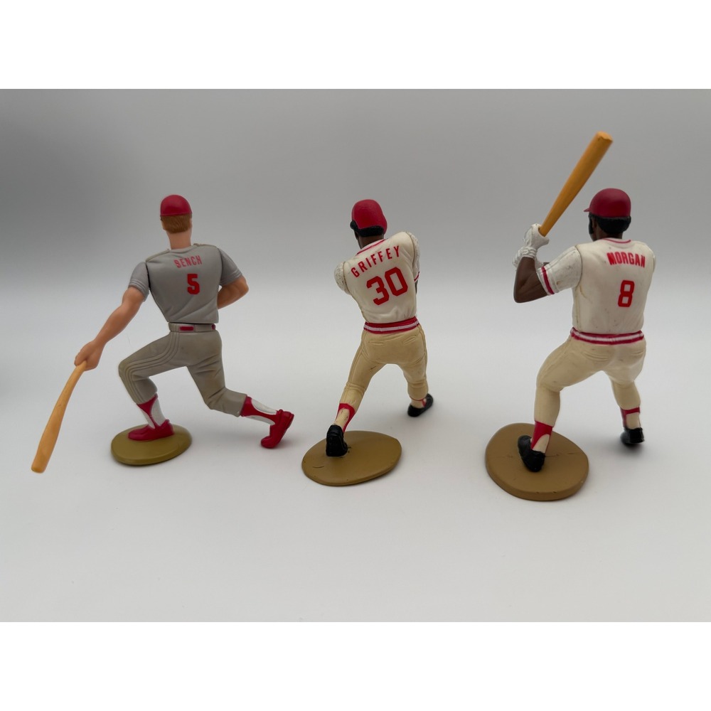 Vintage Cincinnati Reds MLB Figure Lot Johnny Bench Joe Morgan Ken Griffey Sr